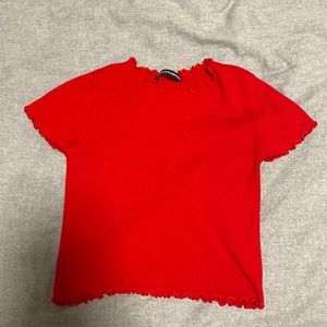 red crop top from brandy melville